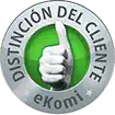 Sello distinción del cliente eKomi